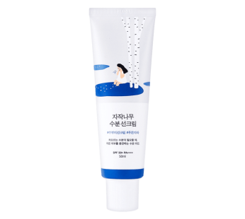 ROUND LAB Birch Juice Moisturizing Sun Cream, Sunscreen, SPF50+ / PA++++, 1.69 fl oz.Packaging May Vary