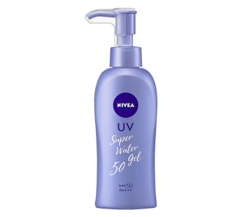 KAO NIVEA Super Sun Protect Sunscreen Water Gel Face & Body Pump SPF50 PA+++, 4.94 oz