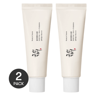 Beauty of Joseon Relief Sun Rice Probiotics Sunscreen SPF50+·PA++++, 1.7 fl oz*2【Value Pack】